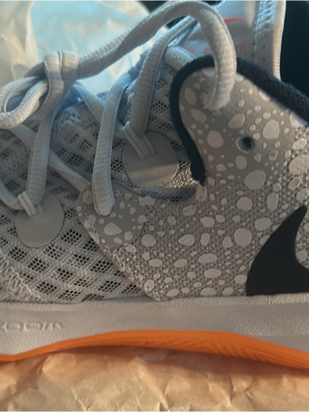 Nike Zoom Hyperspeed Court SE Shoes Gray Orange Women’s 8.5 Men’s 7 NIB